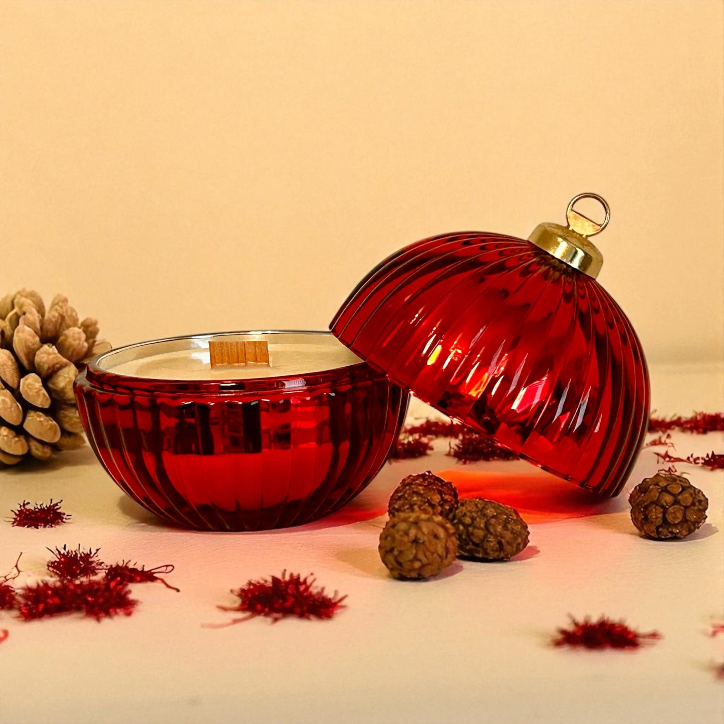 Gingerbread Latte - Red Bauble Candle