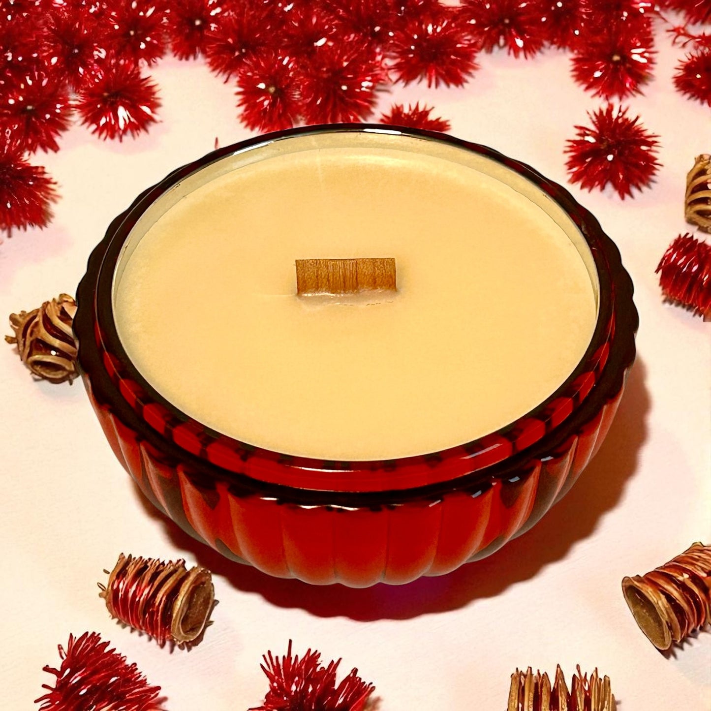Gingerbread Latte - Red Bauble Candle