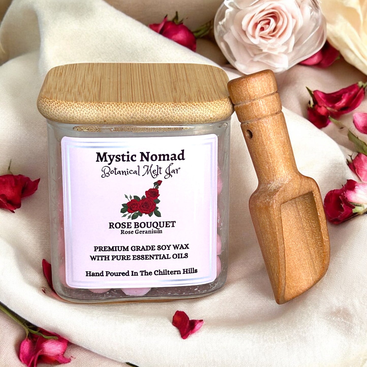 Rose Bouquet Botanical Melts in Reusable Spice Jar