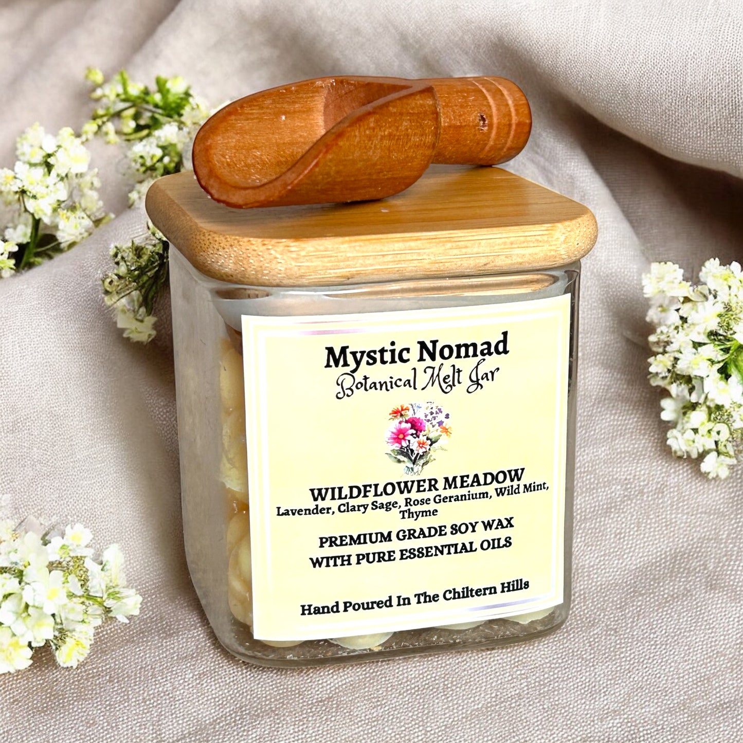 Wildflower Meadow -  Scent From The Valley Botanical Melts in Reusable Spice Jar
