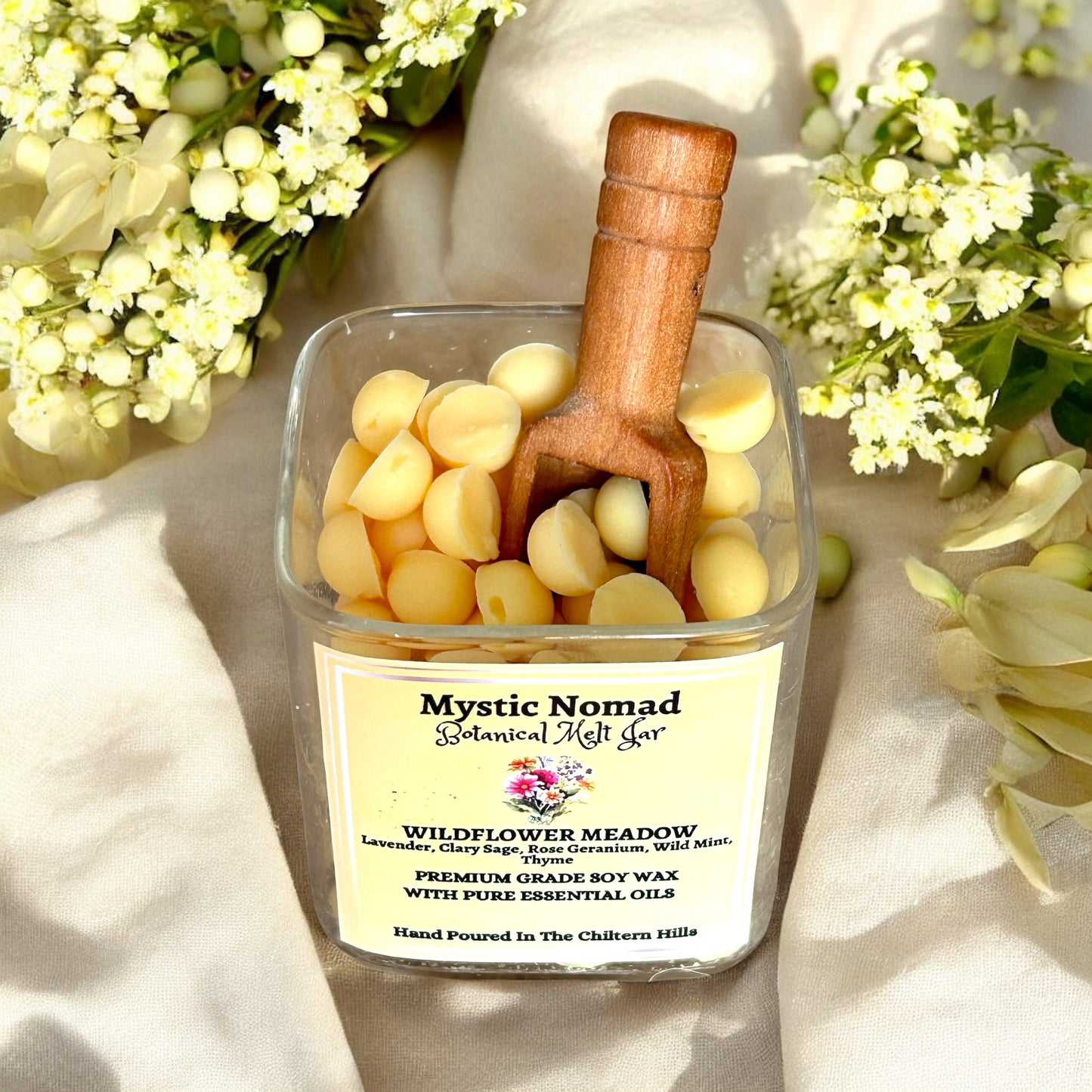 Wildflower Meadow -  Scent From The Valley Botanical Melts in Reusable Spice Jar