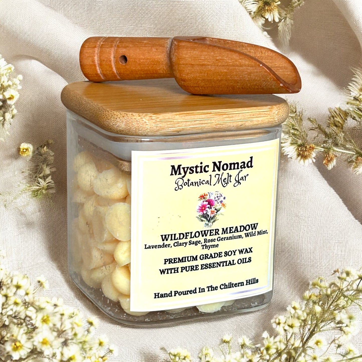 Wildflower Meadow -  Scent From The Valley Botanical Melts in Reusable Spice Jar