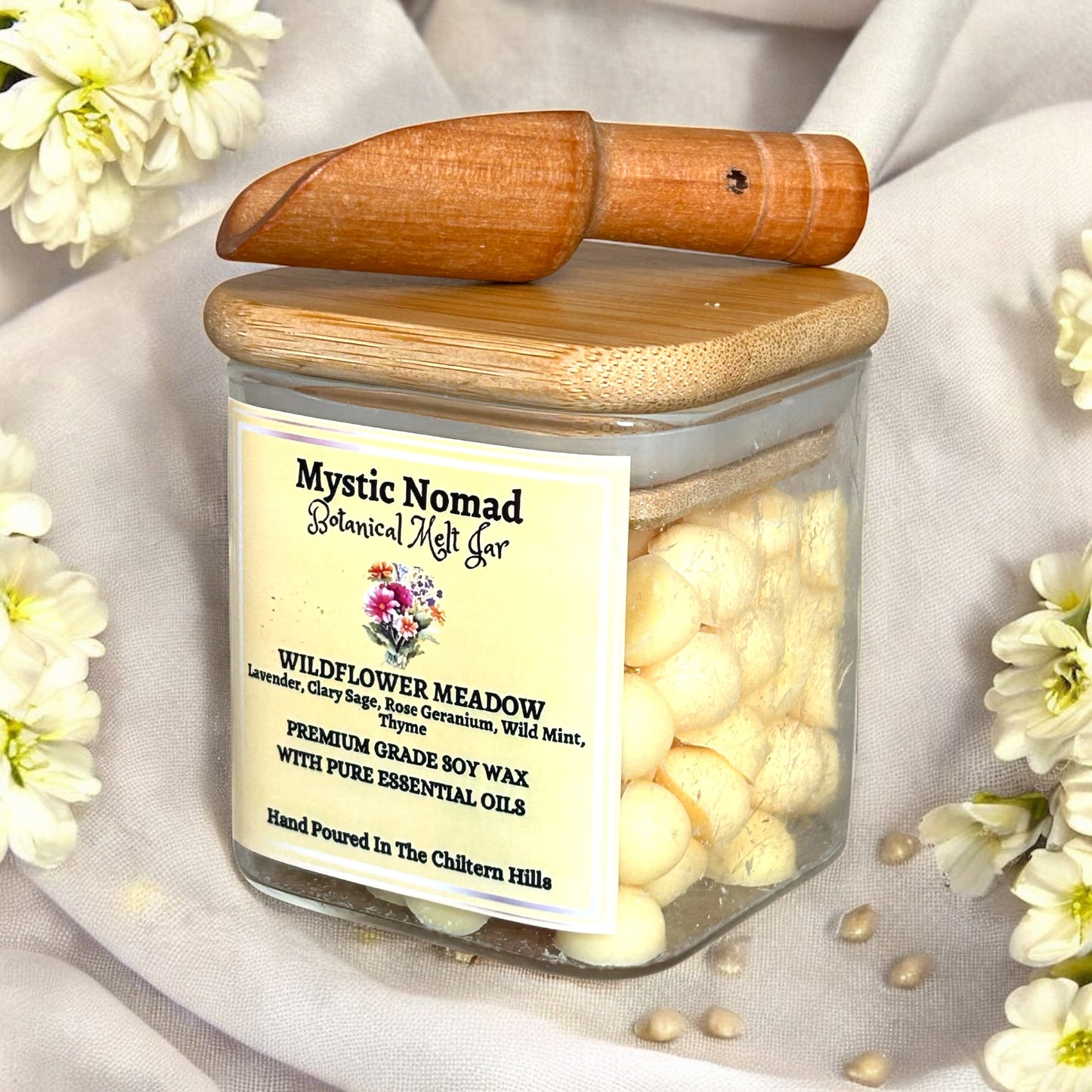 Wildflower Meadow -  Scent From The Valley Botanical Melts in Reusable Spice Jar