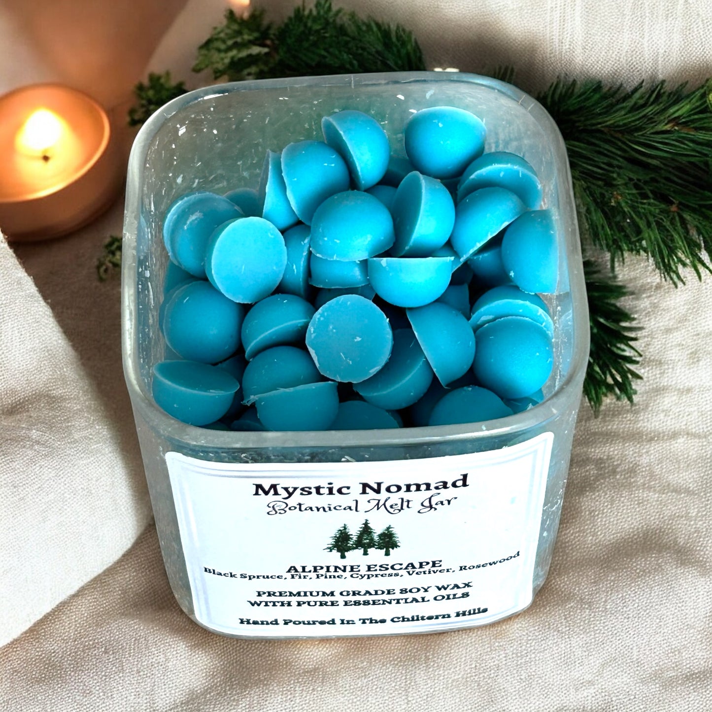 Alpine Escape -  Scent From The Mountains -Botanical Melts in Reusable Spice Jar