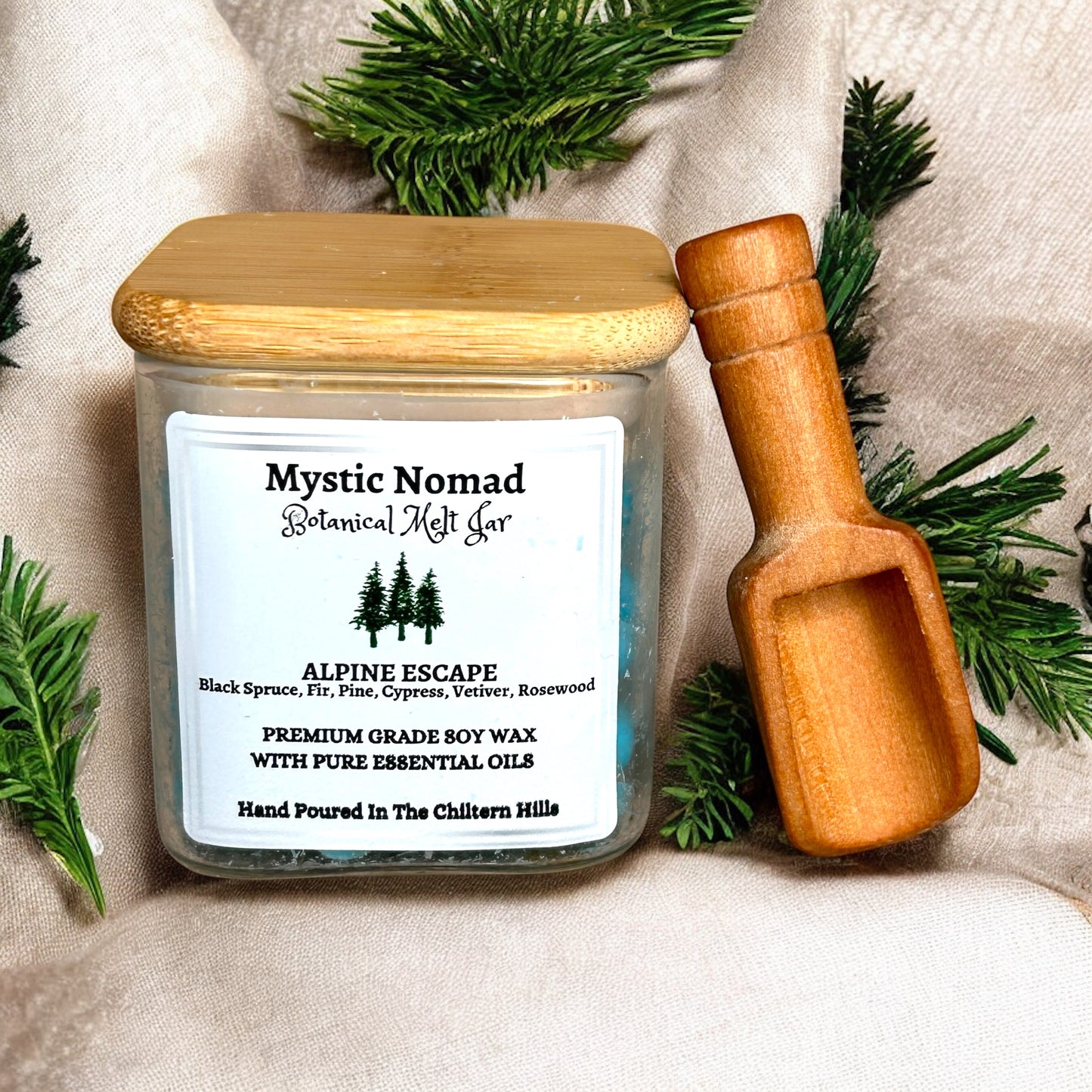 Alpine Escape -  Scent From The Mountains -Botanical Melts in Reusable Spice Jar