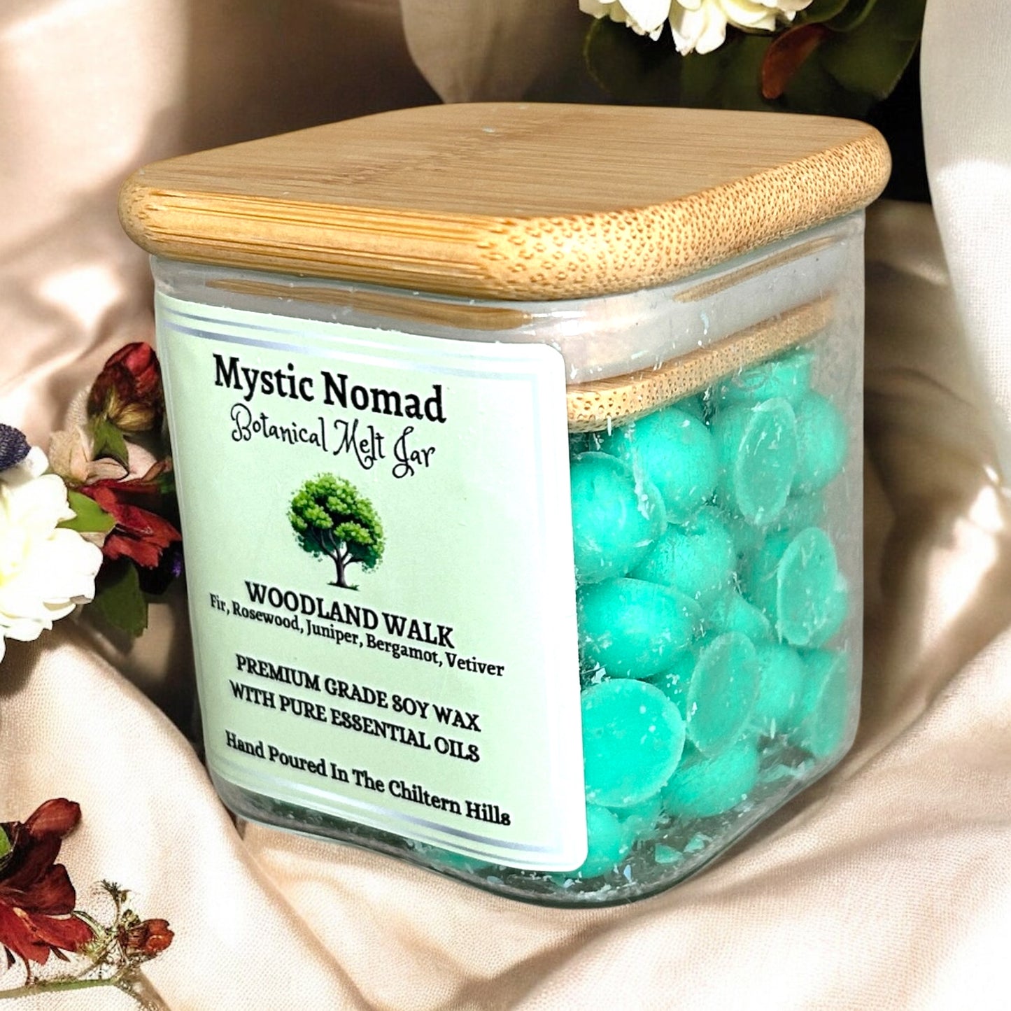 Woodland Walk -  Scent From The Forest -Botanical Melts in Reusable Spice Jar