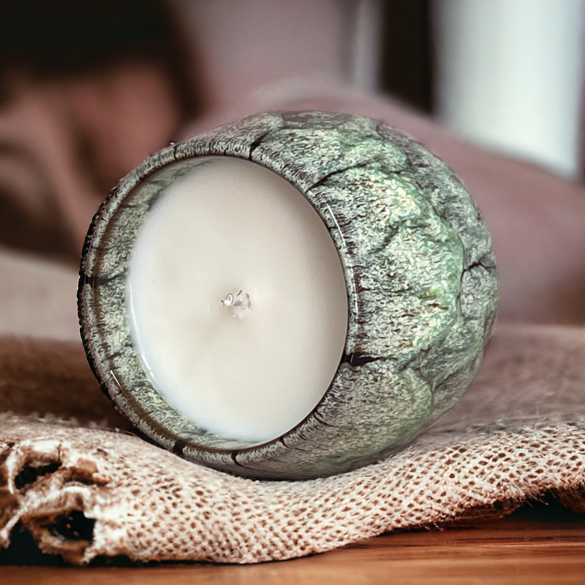 Reconnect to You natural aromatherapy candle with eco-friendly packaging, perfect for sustainable self-care gifting