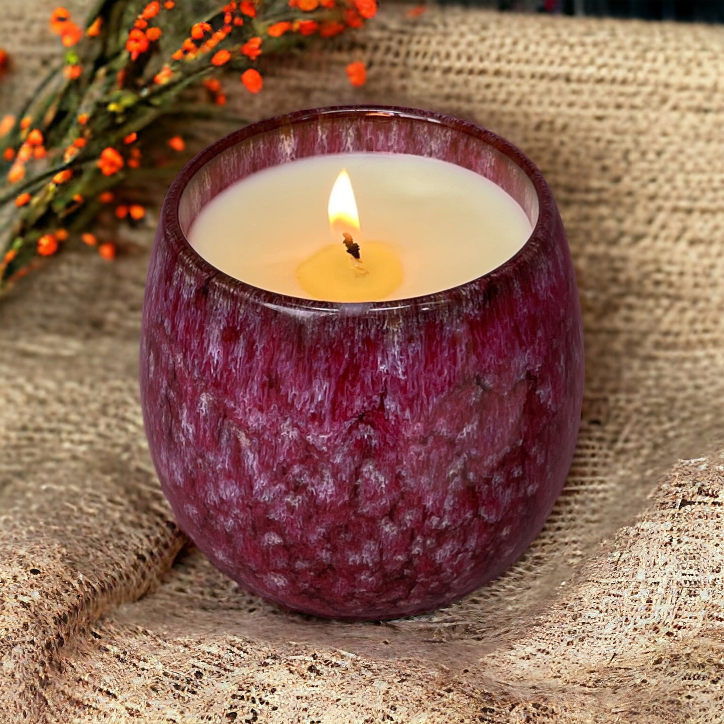 Renewed Vitality natural aromatherapy candle with eco-friendly, plastic-free packaging