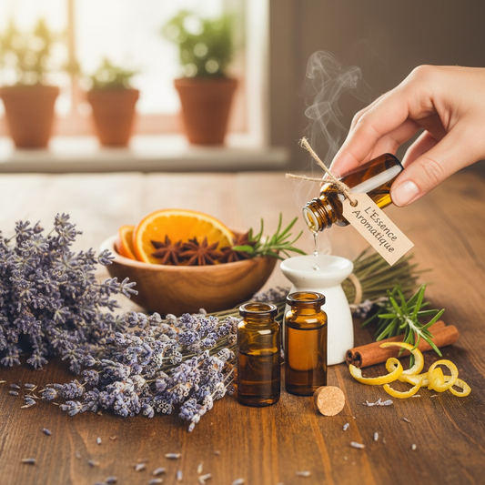 a person making an aromatherapy blend to illustrate the nature of scent therapy 