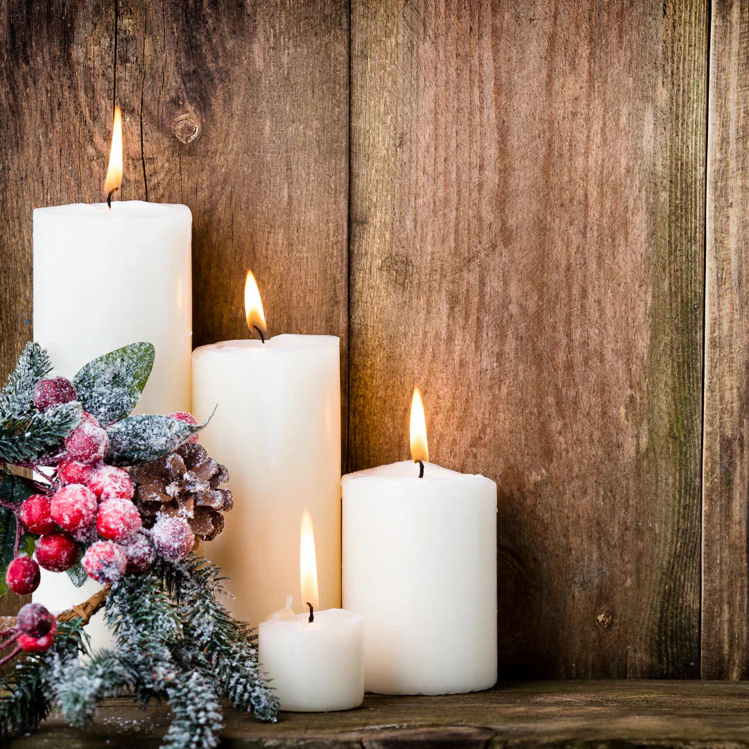 Our pick of Christmas essential oils for snuggle season, featuring aromatherapy candles and cozy wellness blends