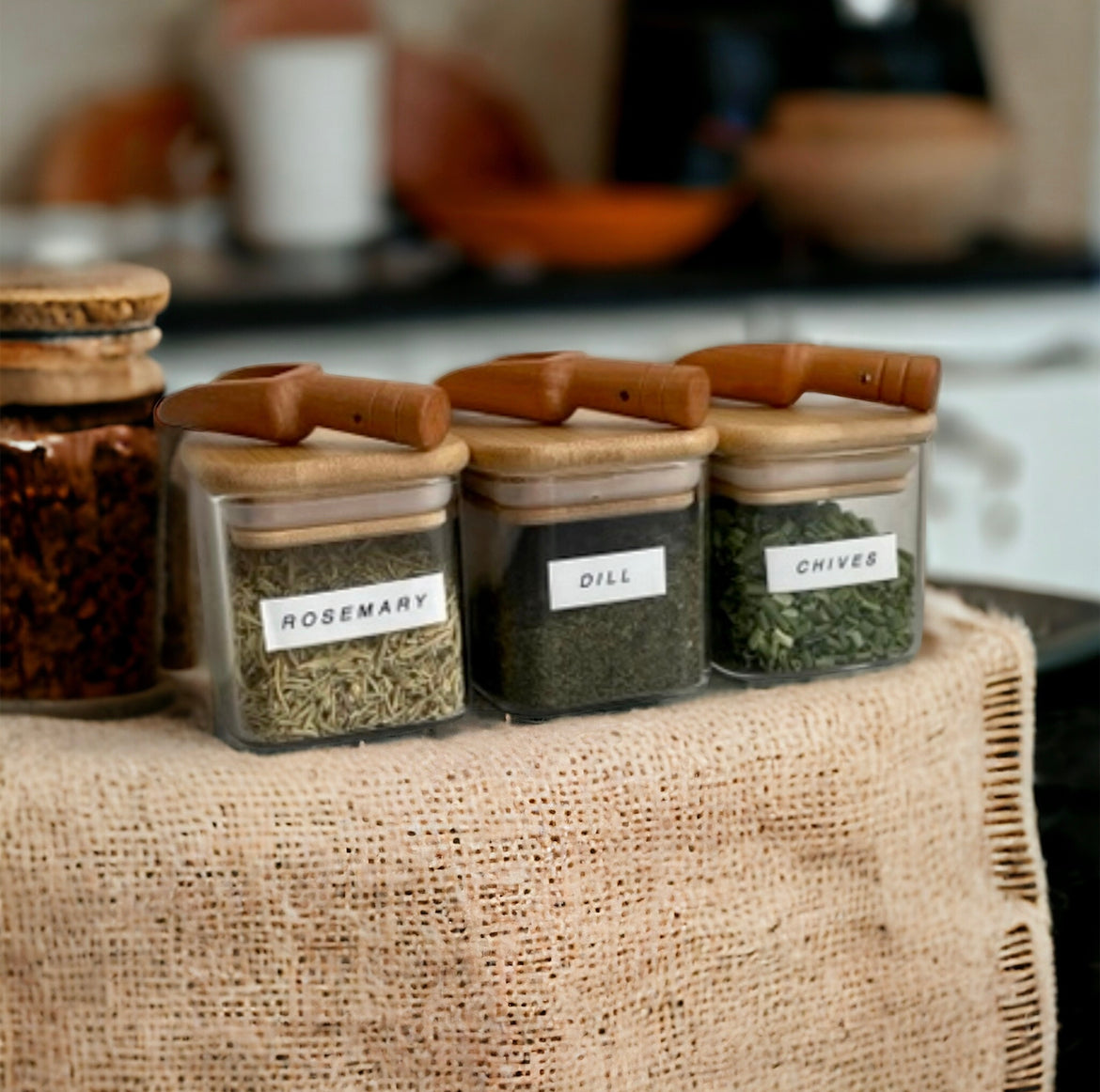 Root Chakra Scoopies in Reusable Spice Jar