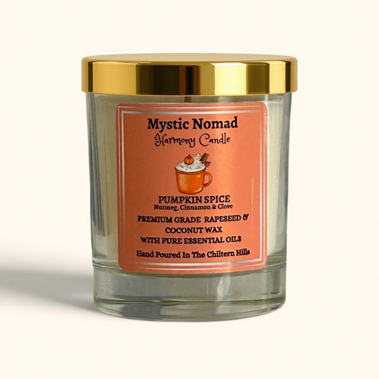 Pumpkin Spice - Aromatherapy Candle with Nutmeg and Cinnamon