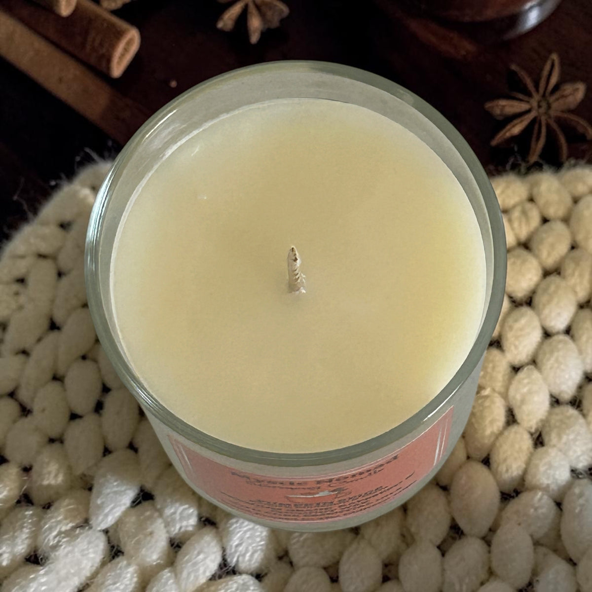 Pumpkin Spice - Aromatherapy Candle with Nutmeg and Cinnamon