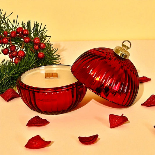 Gingerbread Latte - Red Bauble Candle
