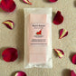 Rose Bouquet aromatherapy wax melt in eco-friendly packaging by Mystic Nomad. Hand-poured floral wax melt made with pure rose geranium essential oil.