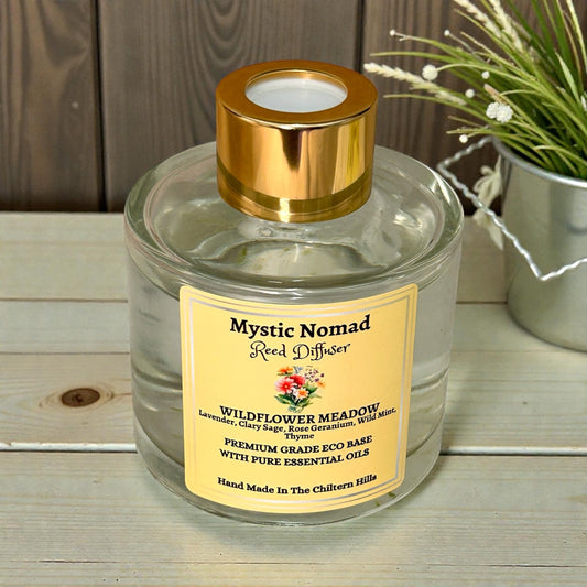 Mystic Nomad Wildflower Meadow reed diffuser from our aromatherapy candles and diffusers collection with floral botanical styling