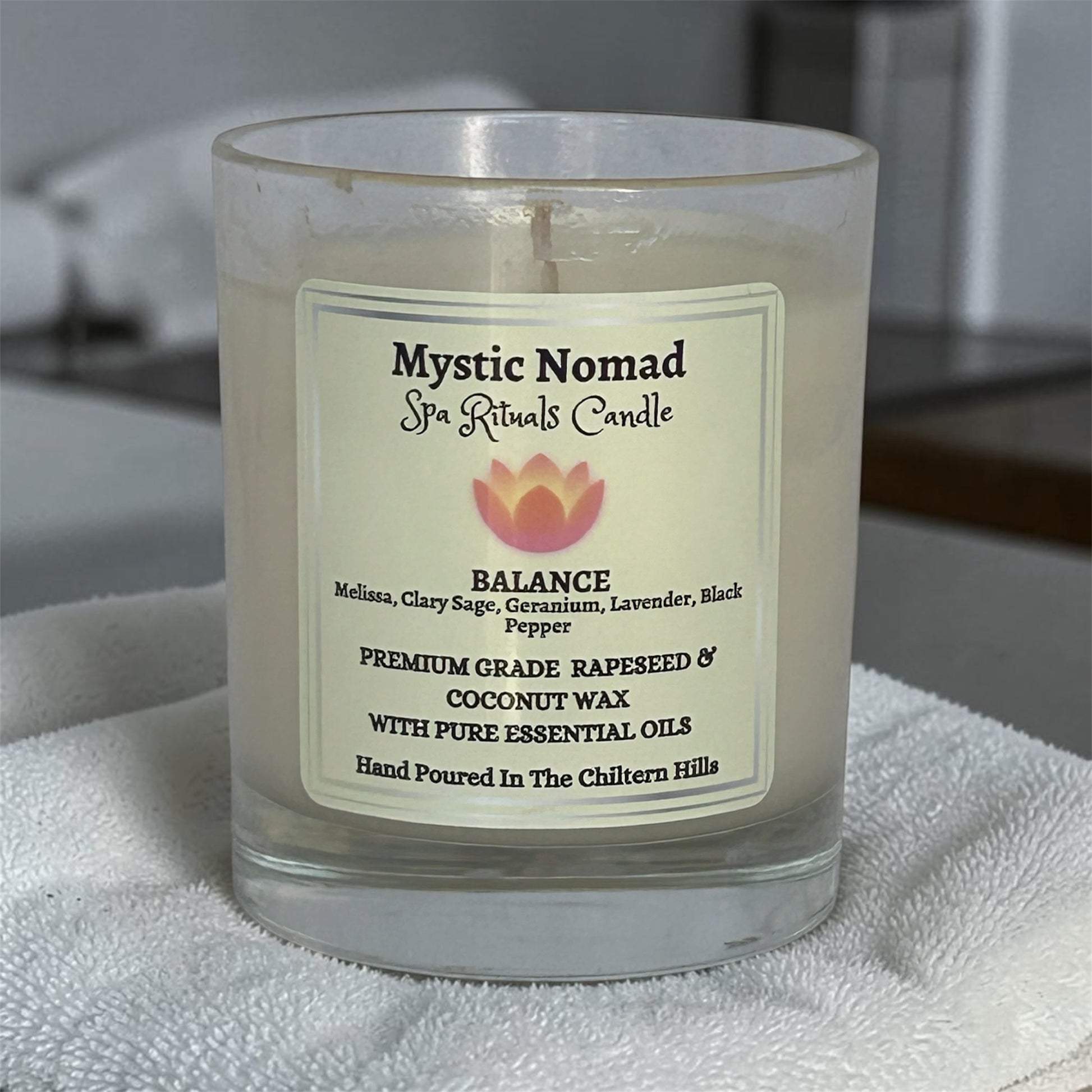 mystic nomad aromatherapy candle for womens wellness no lid
