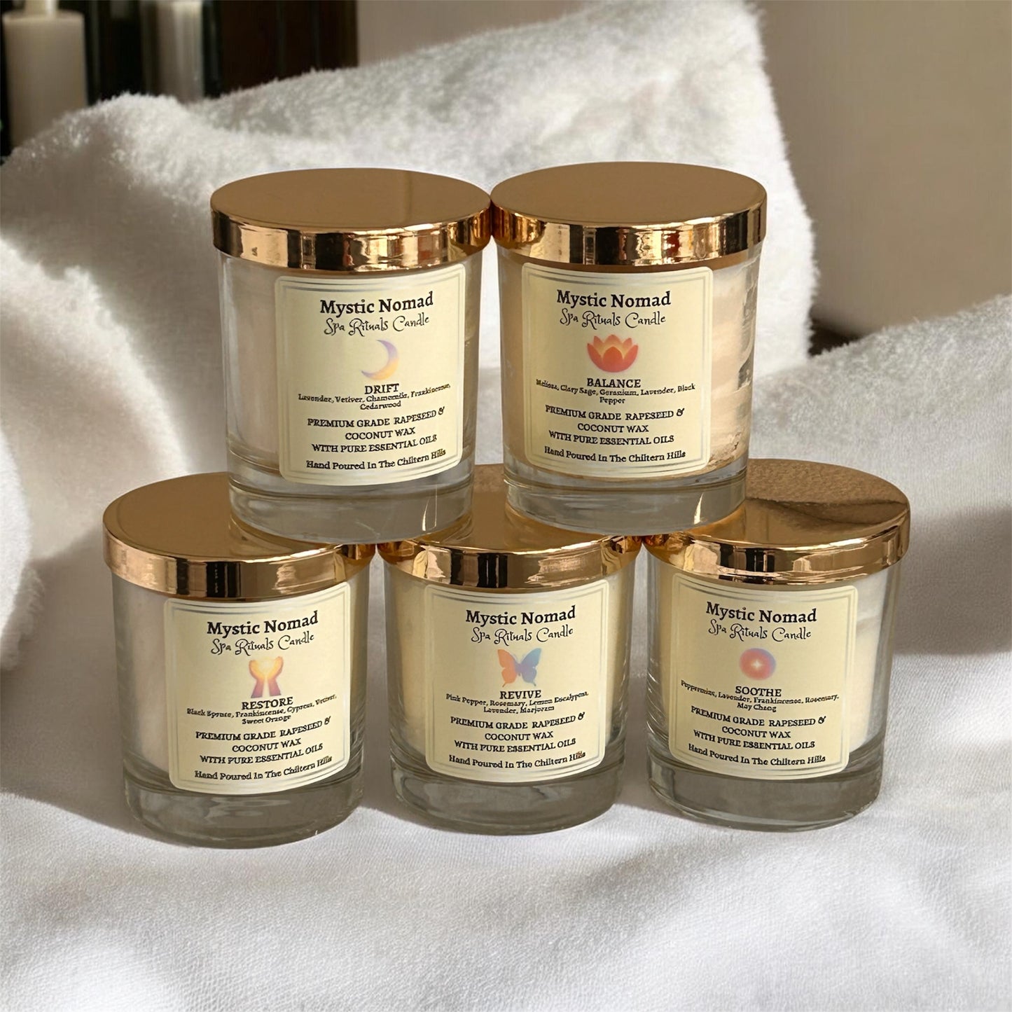mystic nomad aromatherapy candle for womens wellness with the full spa rituals collection
