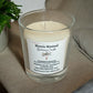 Summer Breeze candle without lid, displaying smooth coconut & rapeseed wax and cotton wick.