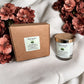 Woodland Walk aromatherapy tea lights with matching essential oil candle from Mystic Nomad’s Scent From Nature Collection
